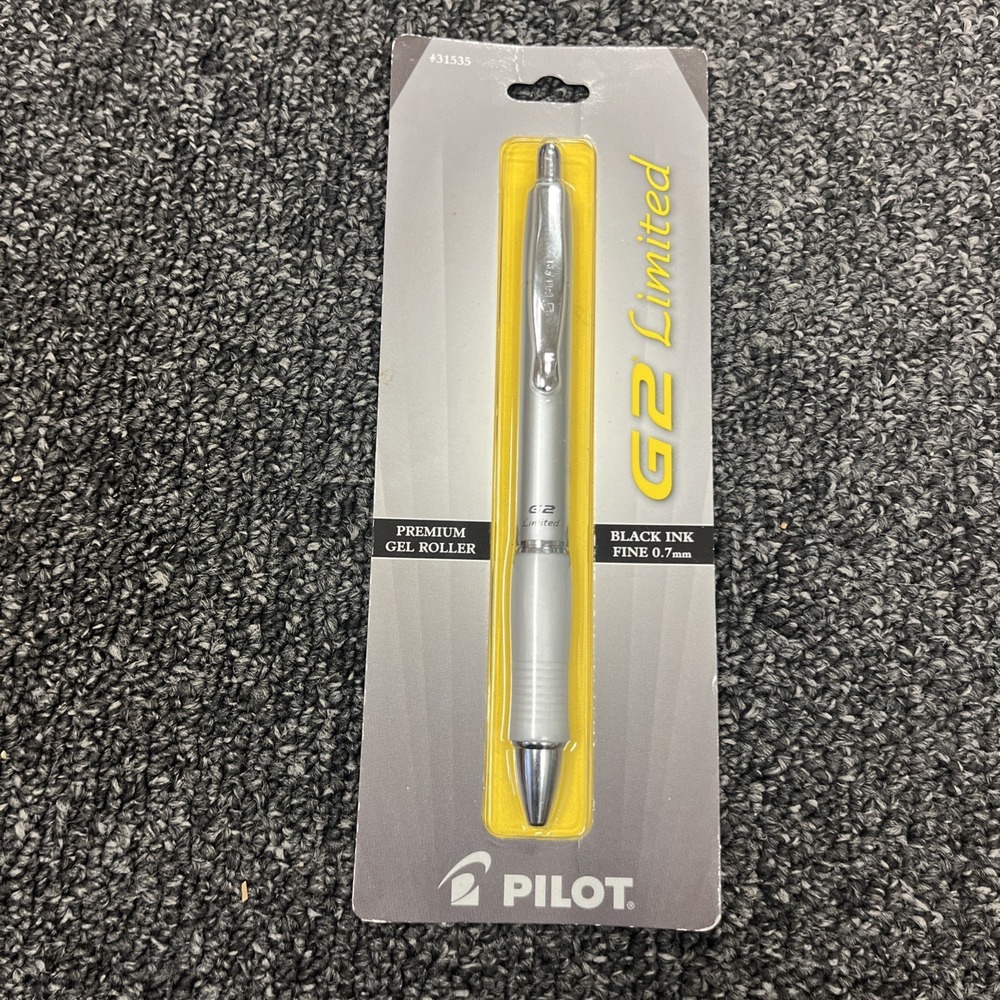 Pilot‎ G2 Limited premium gel roller black ink fine 0.7 MM #31535, Japan, New
